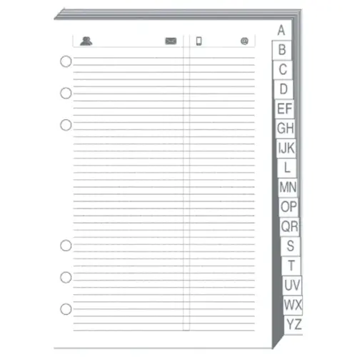 REPERTOIRE TEL T17 Blanc rech s/f photo du produit