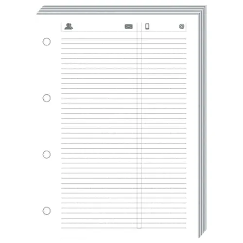FEUILLES TELEPHONE T17 Blanc rech s/f photo du produit