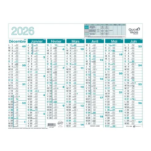 CAL BQUE QV 55X43 FR photo du produit
