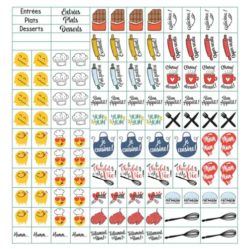 CARNET 24 CUISINE ENFANT FR ustensile photo du produit