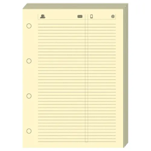 FEUILLES TELEPHONE T17 Ivoire rech s/f photo du produit