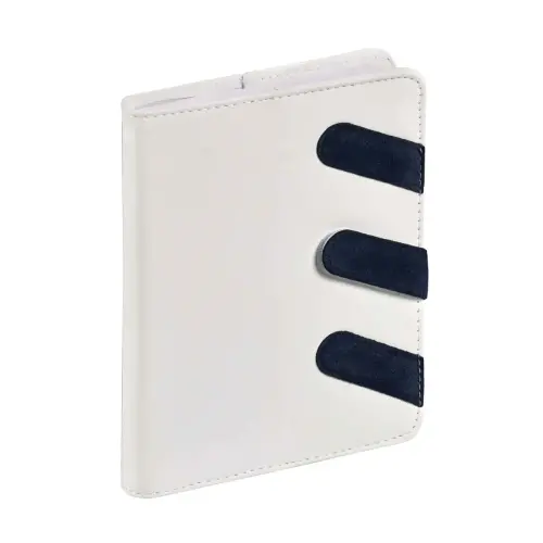 EUROTEXTAGENDA ML Scratch blanc/marine photo du produit