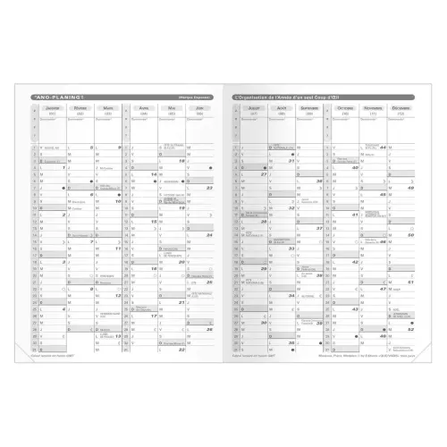 PLANNING SD rep FR Club navy photo du produit