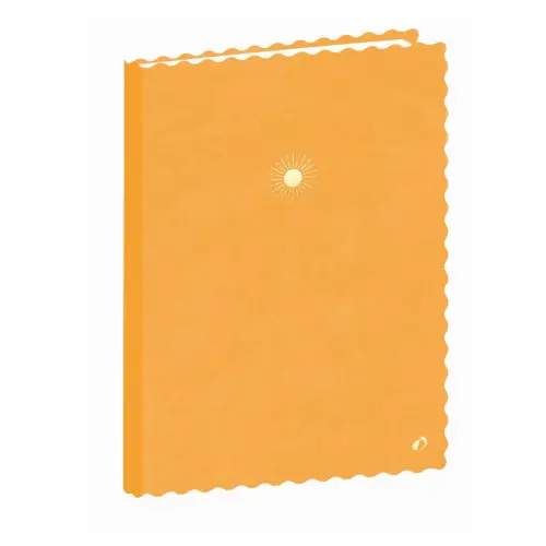 CARNET 21 lign&eacute; Fant festonn&eacute; jaune photo du produit