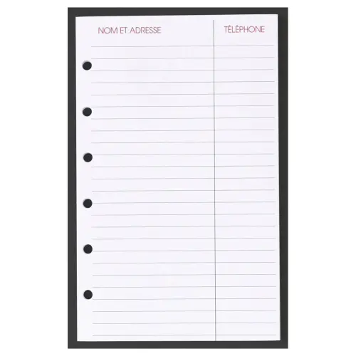 FEUILLES ADRESSE 0914 TD rech s/f photo du produit
