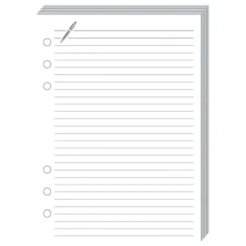 FICHES NOTES T21 Blanc rech s/f photo du produit