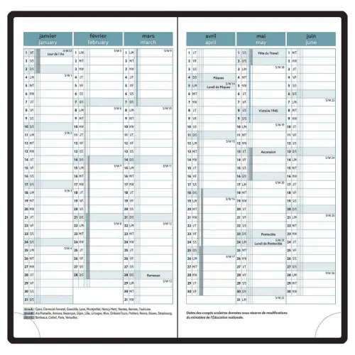 Recharge agenda EasyTime 17 photo du produit