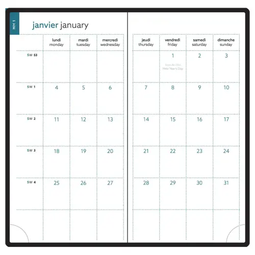 Recharge agenda EasyTime 17 photo du produit