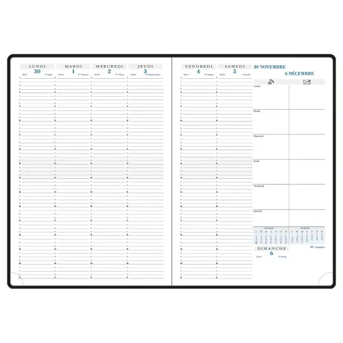 Semainier bur Consultations 29 Volga Bleu photo du produit