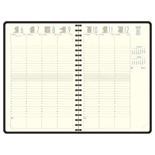 Semainier bureau Eurotime 24S Rialto Vert photo du produit