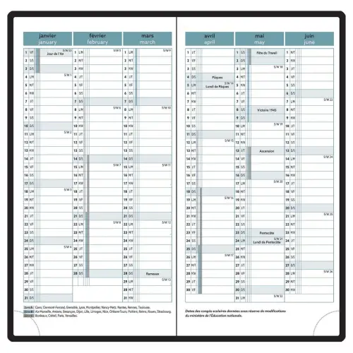 Semainier poche EasyTime 17 Mini Labo Bl photo du produit