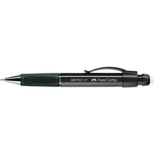 Porte-mines GRIP PLUS 1307 - Noir-m&eacute;tallique - Faber-Castell photo du produit