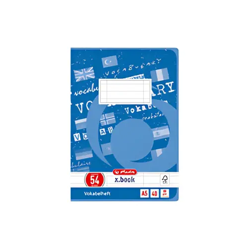 Cahier de vocabulaire - A5 - Bleu - Herlitz photo du produit