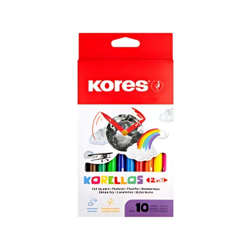 Kores Feutre double pointe Korello 2in1, étui 10 photo du produit
