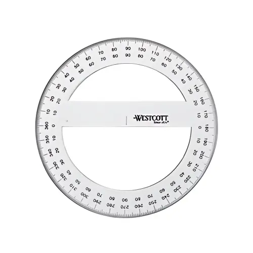 WESTCOTT Rapporteur circulaire 360 degr&eacute;s, 150 mm photo du produit
