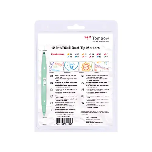 Tombow Feutre double pointe 'TwinTone' Pastell Colours photo du produit
