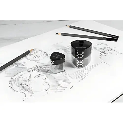 EBERHARD FABER Taille-crayon 2 trous avec r&eacute;servoir WINNER photo du produit