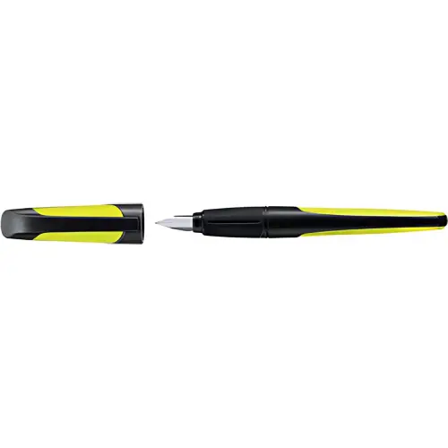STABILO Stylo plume EASYbuddy L, gauchers, noir/citron photo du produit