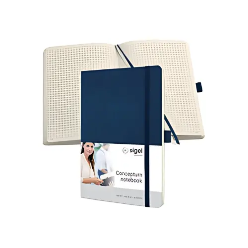 sigel Carnet de notes Conceptum, A5, quadrill&eacute;, noir photo du produit