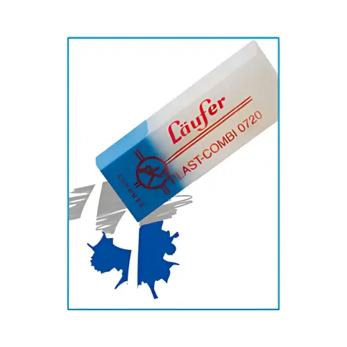 Läufer Gomme en plastique PLAST COMBI, carte blister de 2 photo du produit