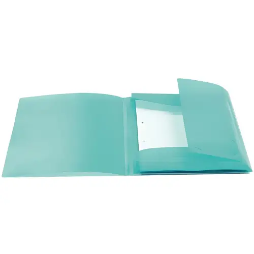 Chemise &agrave; &eacute;lastiques - PP - A4 - Turquoise translucide - Herma photo du produit