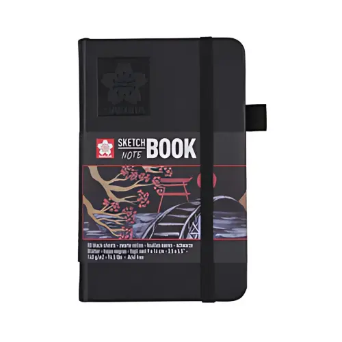 SAKURA Carnet de croquis, 120 x 120 mm, noir photo du produit