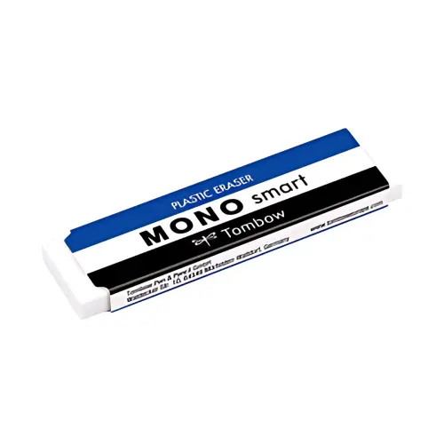 Tombow Gomme en plastique 'MONO smart', extra mince, blanc photo du produit