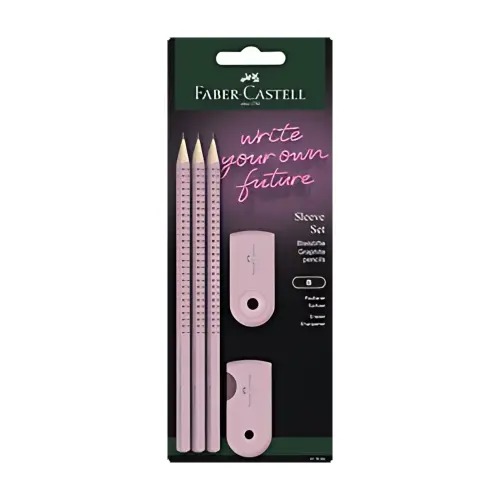 FABER-CASTELL Kit d'&eacute;criture SLEEVE, rose photo du produit