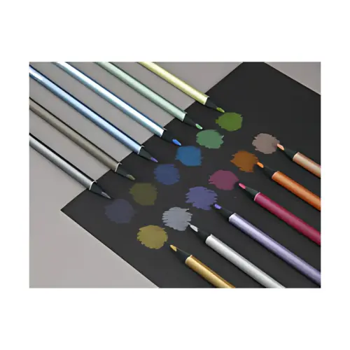 Kores Crayon de couleur 'Kolores Metallic Style', &eacute;tui de 12 photo du produit