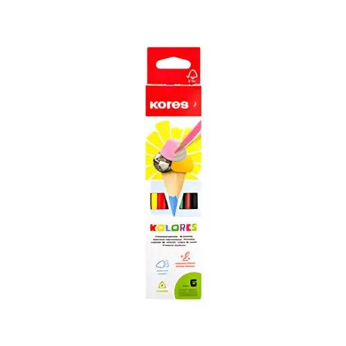 Kores Crayon de couleur triangulaire 'Kolores', étui carton photo du produit