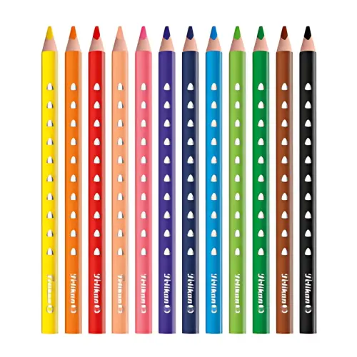 Pelikan Crayon de couleur triangulaire SILVERINO gros, étui photo du produit