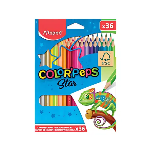 MAPED Crayon de couleur COLOR'PEPS Star, étui carton de 72 photo du produit