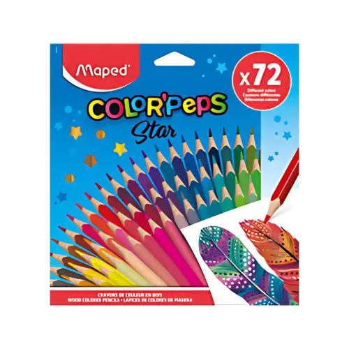 MAPED Crayon de couleur COLOR'PEPS Star, étui carton de 72 photo du produit