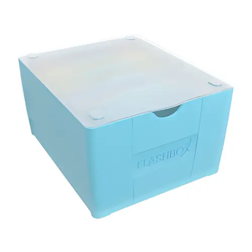 Bo&icirc;te &agrave; fiches Flashbox - non &eacute;quip&eacute; - Bleu pastel - Oxford photo du produit