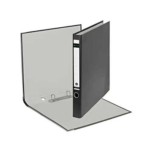 5 LEITZ Classeur à anneaux marbré nuageux, 2 anneaux, noir photo du produit