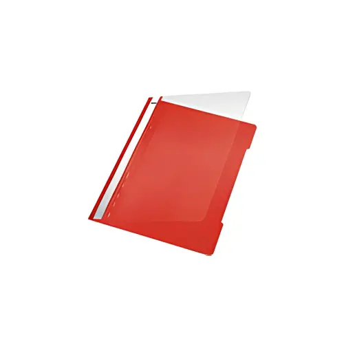 LEITZ chemise à lamelle Standard, format A4, PVC,rouge clair photo du produit