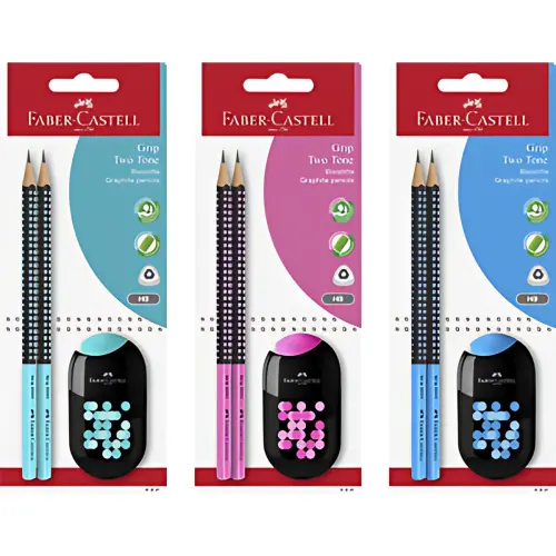 Kit d'&eacute;criture GRIP TWO TONE - carte blister - Faber-Castell photo du produit