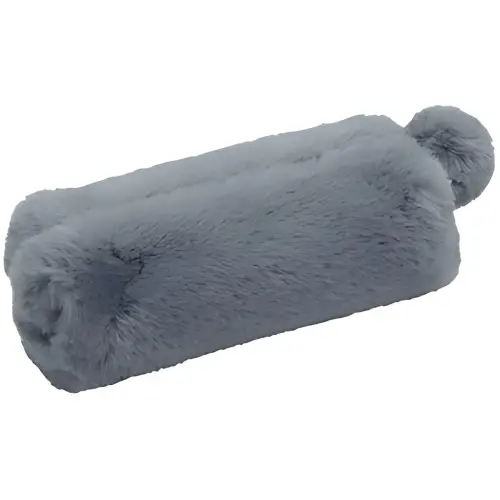 WEDO Trousse 'FLUFFY', en peluche, gris bleu photo du produit