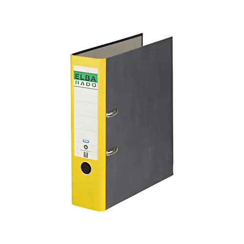 20 ELBA classeur rado papier marbr&eacute;, largeur de dos: 80 mm,noir photo du produit