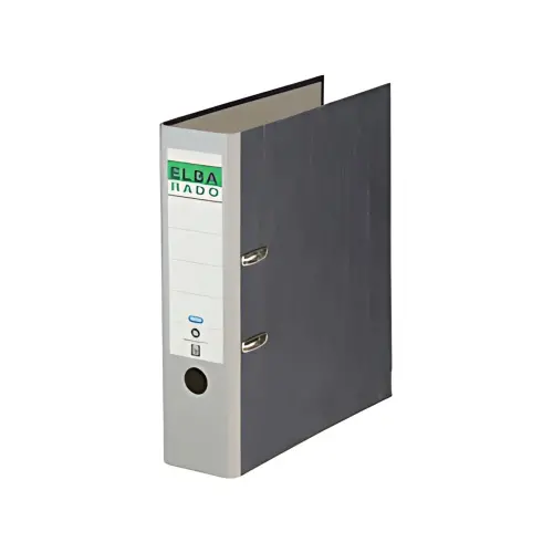 20 ELBA classeur rado papier marbr&eacute;, largeur de dos: 80 mm,noir photo du produit