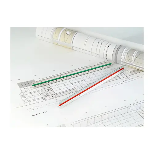 WEDO Echelle de réduction triangulaire Architecte, argent photo du produit