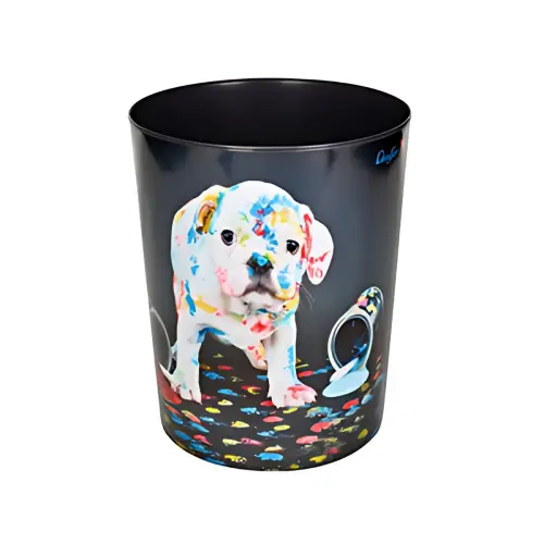 Läufer Corbeille à papier 'chien multicoloré' photo du produit