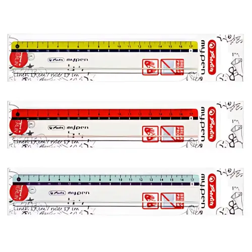 R&egrave;gle plate my.pen - longueur 170 mm - plastique - Herlitz photo du produit