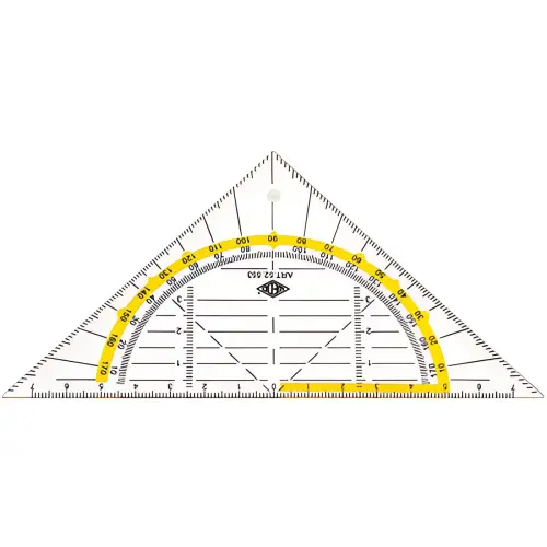 WEDO Equerre g&eacute;om&eacute;trique, flexible, hypot&eacute;nuse 160 mm photo du produit