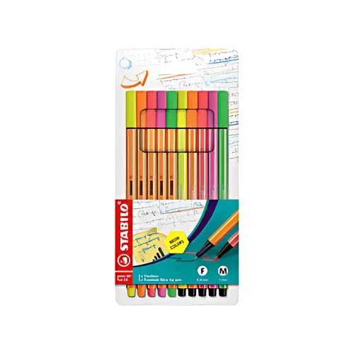 STABILO Feutre Pen 68 / feutre &agrave; pointe fine point 88, &eacute;tui photo du produit
