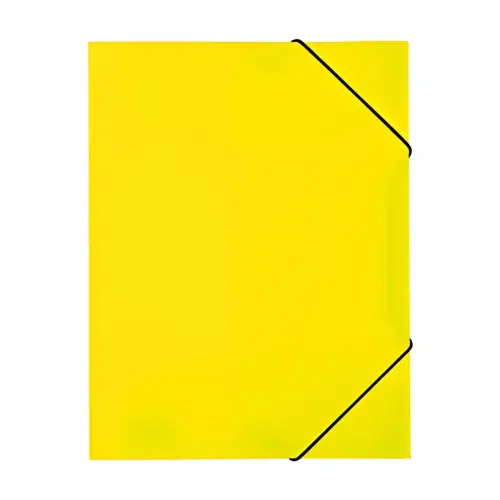 HERMA Chemise &agrave; &eacute;lastiques, en PP, A3, jaune fluo photo du produit