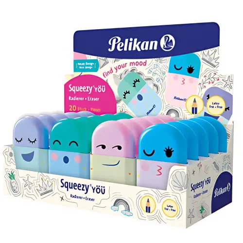 Pelikan Gomme en plastique Squeezy You, en présentoir photo du produit