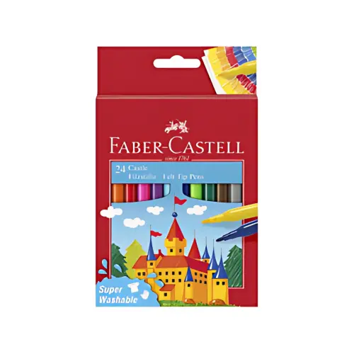 FABER-CASTELL Feutre CASTLE, &eacute;tui carton de 24 pi&egrave;ces photo du produit