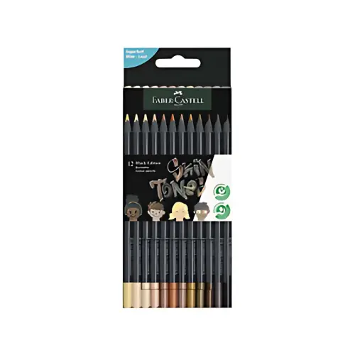 FABER-CASTELL Crayon de couleur triangulaire Black Edition photo du produit