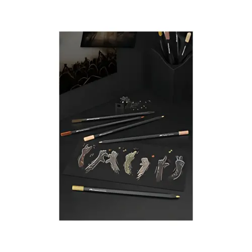 FABER-CASTELL Crayon de couleur triangulaire Black Edition photo du produit